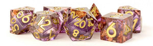 Aether Abstract Liquid Core Polyhedral Dice Set