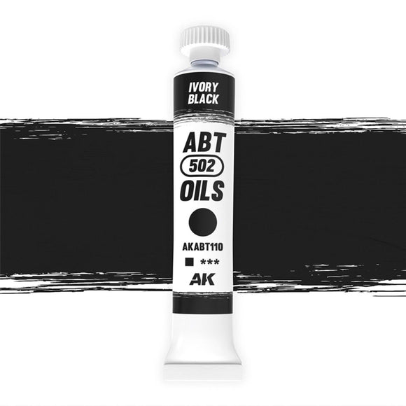 ABT 502 Oils: Ivory Black (20ml)