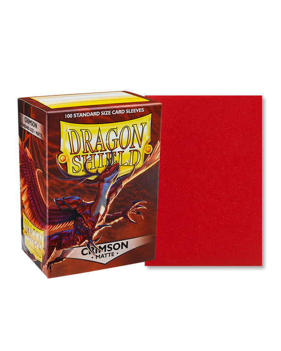 Dragon Shield Matte Sleeves: Crimson (100)