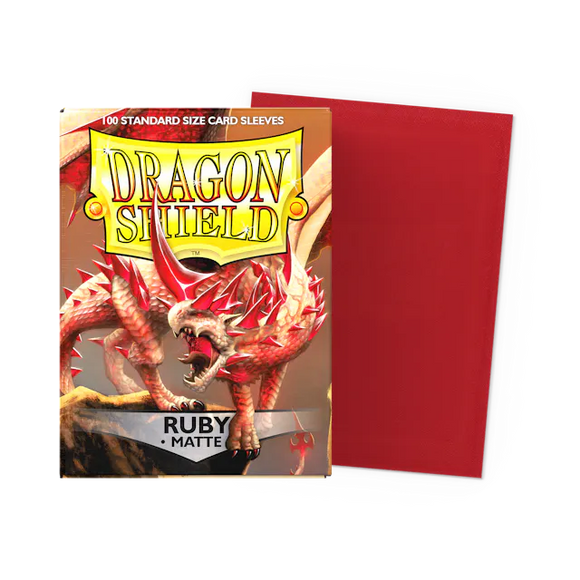 Dragon Shield: Ruby Matte Card Sleeves (100)