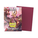 Dragon Shield Matte Dual Sleeves: Red/Gold Anniversary Special Edition