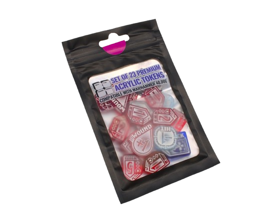 Premium Acrylic Tokens: Warhammer 40000 10th Edition Set of 23