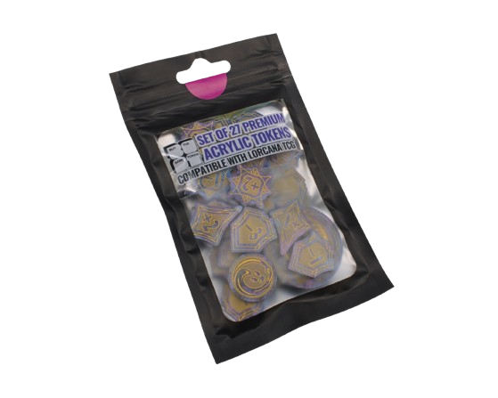 Premium Acrylic Tokens: Lorcana Compatible Set of 27