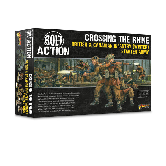 Bolt Action: Crossing the Rhine British & Canadian Infantry (Winter) Starter Army