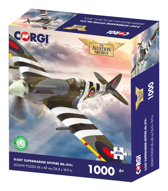 Corgi D-Day Supermarine Spitfire Mk.XIVc Jigsaw Puzzle 1000 piece