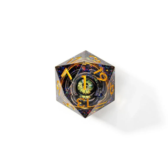 D20 Oversized Liquid Core: Watcher's Ring Moving Eye 33mm