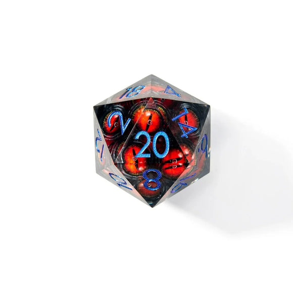 D20 Oversized Moving Eye Dice: Eyes of Wrath 50mm