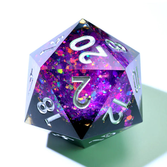 D20 Oversized Geode Dice: Regal Relic 50mm