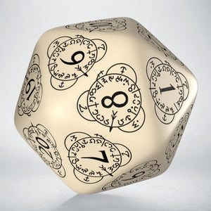 D20 Level Counter: Beige & White