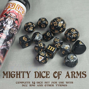 Dungeon Crawl Classic Roleplay Dice: Mighty Dice of Arms