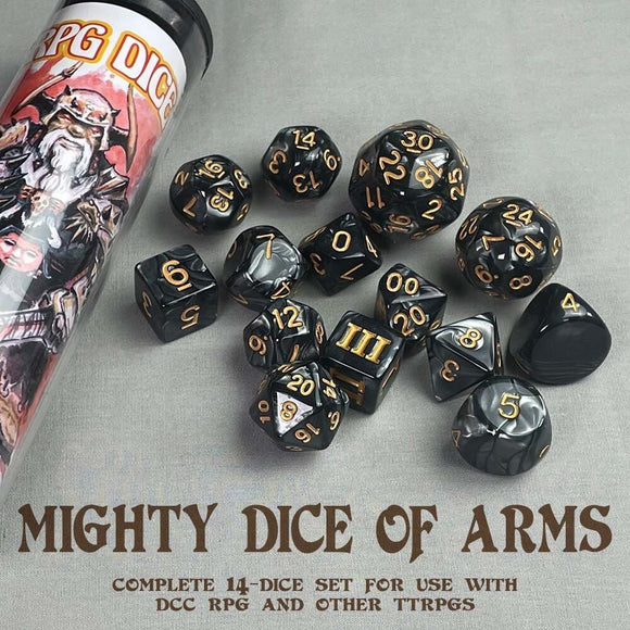 Dungeon Crawl Classic Roleplay Dice: Mighty Dice of Arms