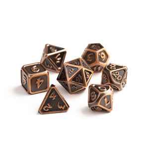 Die Hard Dice: Mythica Battleworn Copper Polyhedral Dice Set (7)