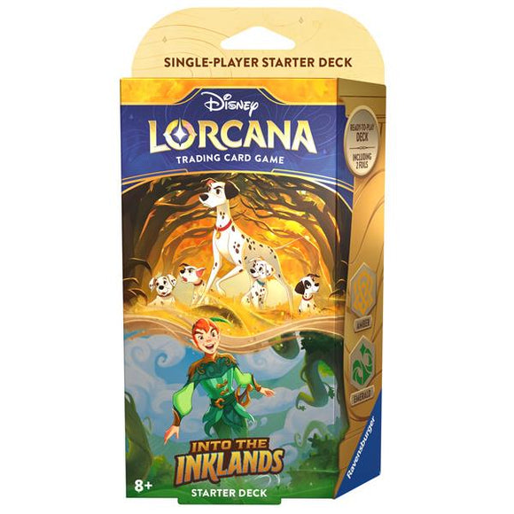 Disney Lorcana Trading Card Game: Into the Inklands Starter Deck - Amber & Emerald