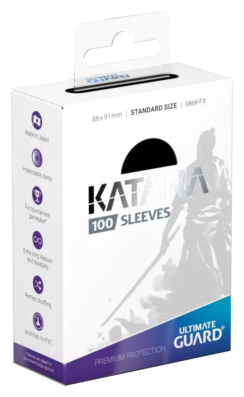 Katana Sleeves: Standard Size - Black (100)
