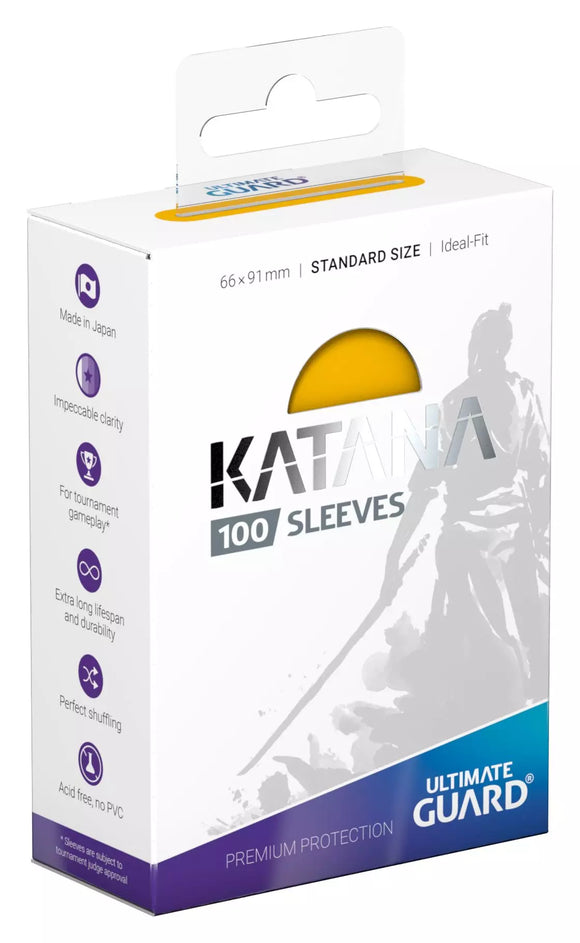 Katana Sleeves: Standard Size - Yellow (100)