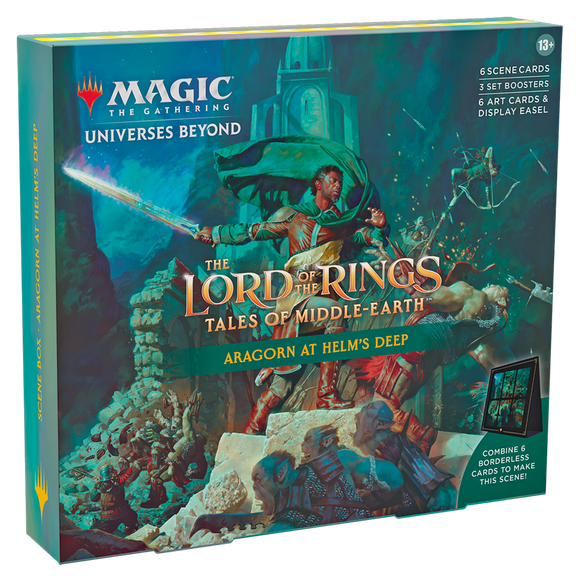 Magic the Gathering: Lord of the Rings Tales of Middle-Earth Holiday Scene Box - Aragorn at Helm's Deep