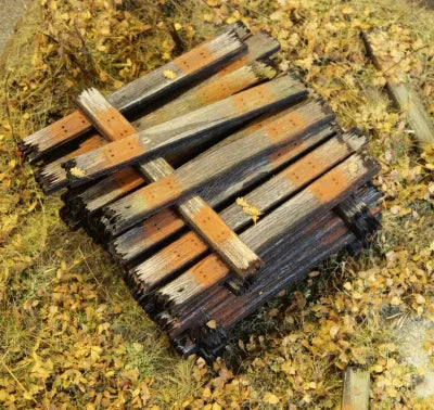 Model Scene: Old Wooden Sleepers