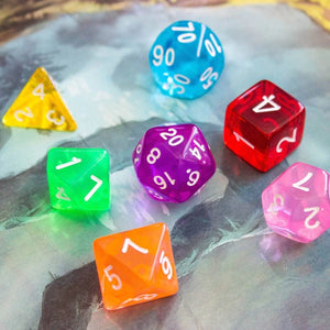Mystery Dice Goblin: Rainbow Polyhedral Dice Set (7)