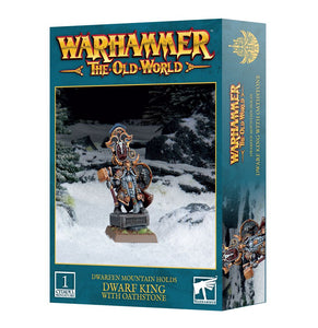 Warhammer Old World: Dwarfen Mountain Holds - Dwarf King with Oathstone