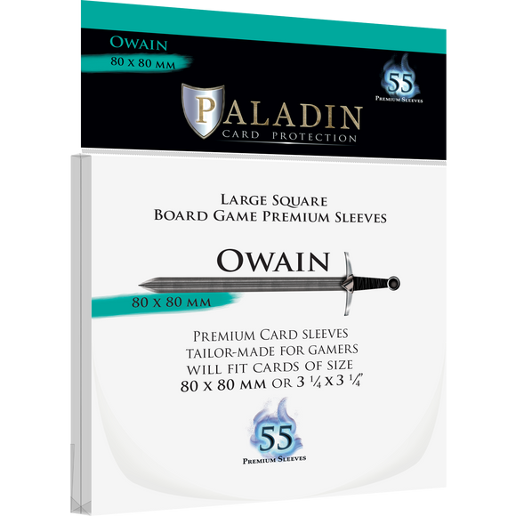 Paladin Card Sleeves: Owain (80mm x 80mm x 55)