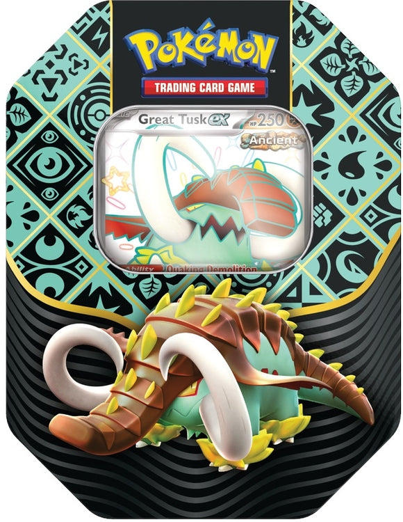 Pokémon TCG: Paldean Fates Standard Tin - Great Tusk EX