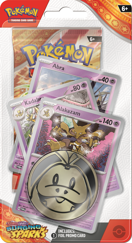 Pokémon TCG: Scarlet & Violet Surging Sparks - Alakazam Checklane Blister