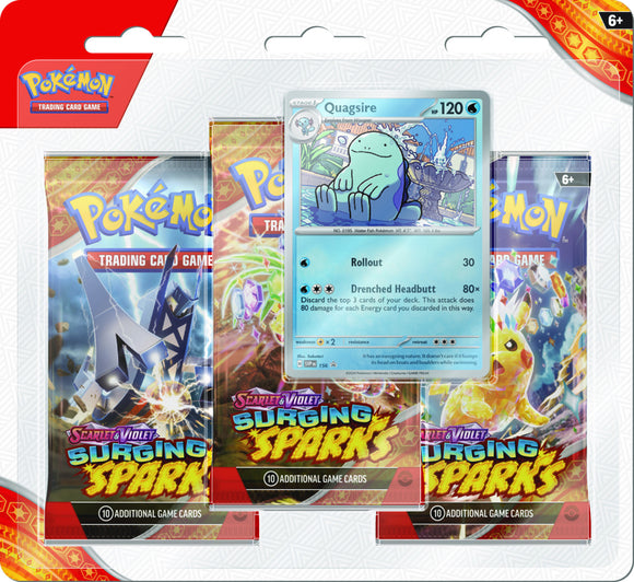 Pokémon TCG: Scarlet & Violet Surging Sparks Quagsire Triple Pack