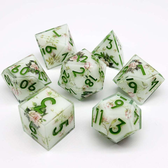 Polyhedral Dice Set: Art Core - Floral Notes (7)