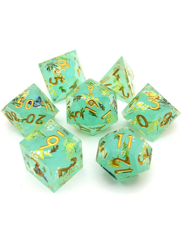 Polyhedral Dice Set Art Core: Summer Court (7)