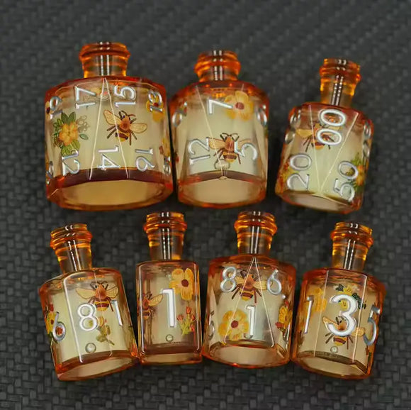Polyhedral Dice Set Liquid Core: Potion Bottle - Elixir of Renewal (7)