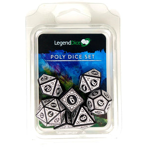 Polyhedral Dice Set: Sigil - Magic White (7)