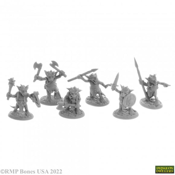 Reaper 07052: Ratpelt Kobold Mooks (6) Dungeon Dwellers Plastic Miniature