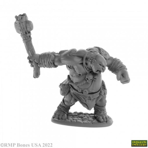 Reaper 07062: Ogre Clubber - Dungeon Dweller Plastic Miniature