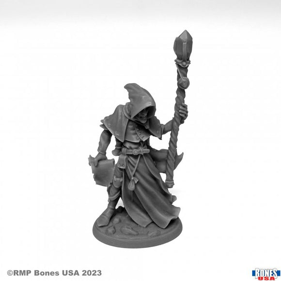 Reaper 30101: Satheras, Elf Warlock - Reaper Legends Bones Plastic Miniatures