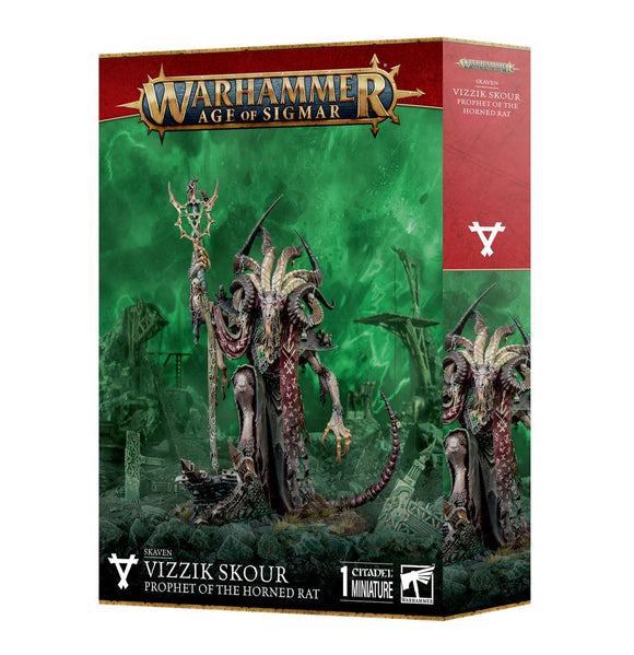 Warhammer Age of Sigmar: Skaven - Vizzik Skour Prophet of the Horned Rat