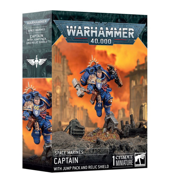 Warhammer 40K Games Workshop – Capitano Ultramarine Con Jump Pack – Miniatura Dipinta E Assemblabile