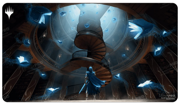 Magic the Gathering Playmat: Blue 'Virtue of Knowledge' - Wilds of Eldraine