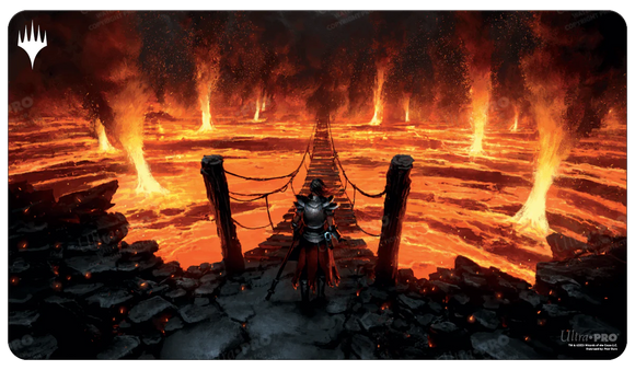 Magic the Gathering Playmat: Red 'Virtue of Courage' - Wilds of Eldraine