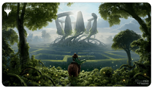 Magic the Gathering Playmat: Green 'Virtue of Strength' - Wilds of Eldraine
