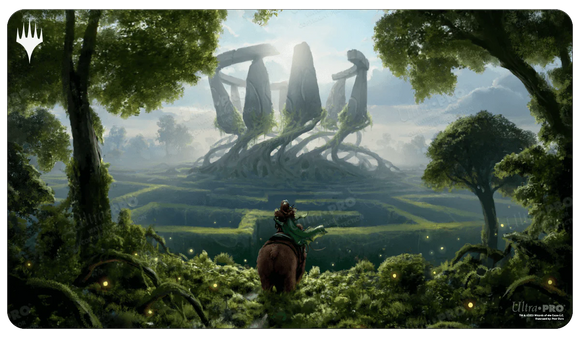 Magic the Gathering Playmat: Green 'Virtue of Strength' - Wilds of Eldraine