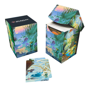 Magic the Gathering: Bloomburrow - Season Lands Island Summer 100+ Deck Box