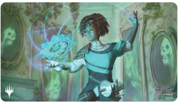 Magic the Gathering Playmat: Duskmourn - Zimone, Mystery Unraveler (Commander)