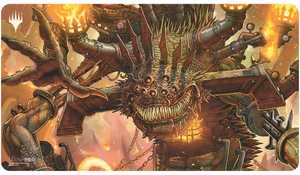 Magic the Gathering Playmat: Duskmourn Overlord of the Boilerbilges (Red)