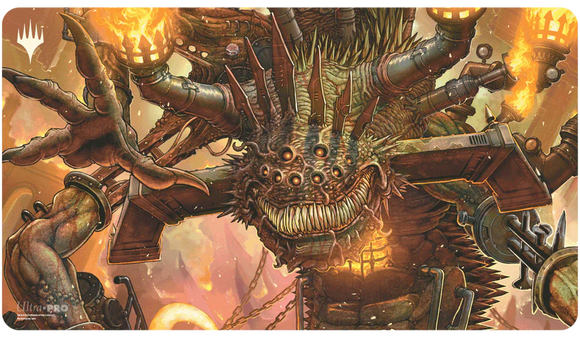 Magic the Gathering Playmat: Duskmourn Overlord of the Boilerbilges (Red)