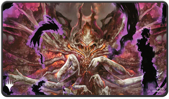 Magic the Gathering Black Stitched Playmat: Damnation