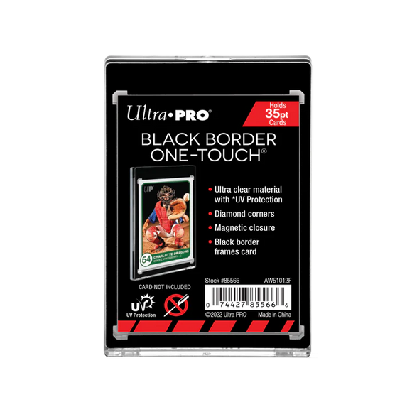 UV One Touch Magnetic Holder: 35pt Black Border