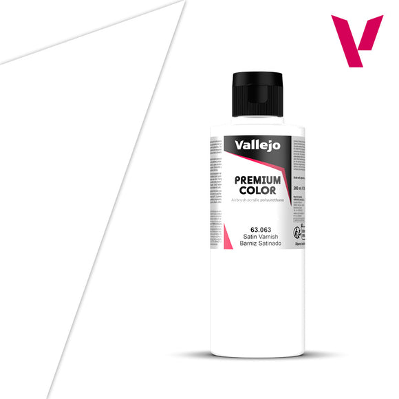 Vallejo Premium Colour: Satin Varnish 200ml - 63063