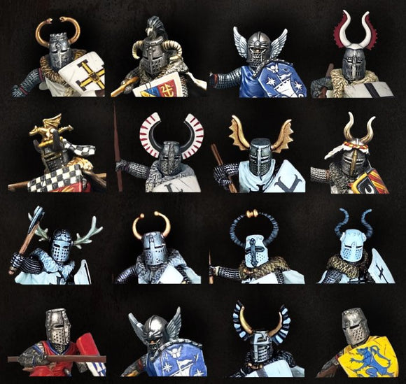 Medieval & fantasy Heads, Cloaks & Shields