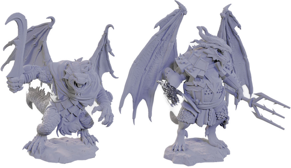 Dungeons & Dragons Nolzur's Marvelous Miniatures: Draconian Foot Soldier & Mage