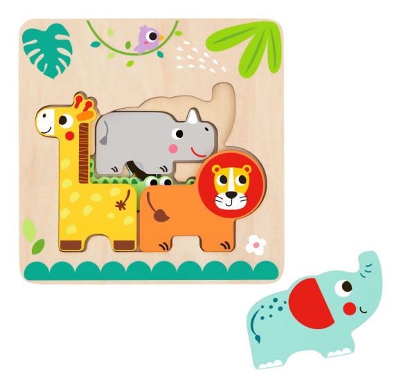 Wooden Multi-layered Animal Puzzle